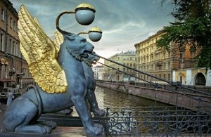 Griffins at the Bank bridge 10 Odd Things to Do in Saint-Petersburg - Griffins at the Bank bridge